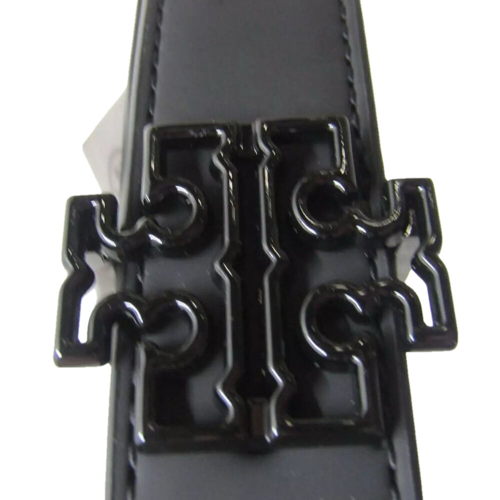 NEW TORY BURCH Women's Size M Britten Matte Belt Black - Picture 1 of 10